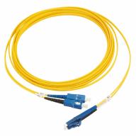 Jarretière optique duplex LC/UPC-SC/UPC G.657A2 Ø2,0mm Jaune Lg 5,0m