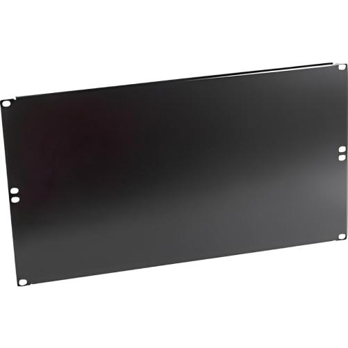 Panneau 19" noir plein 6U - Panneau de brassage équipé