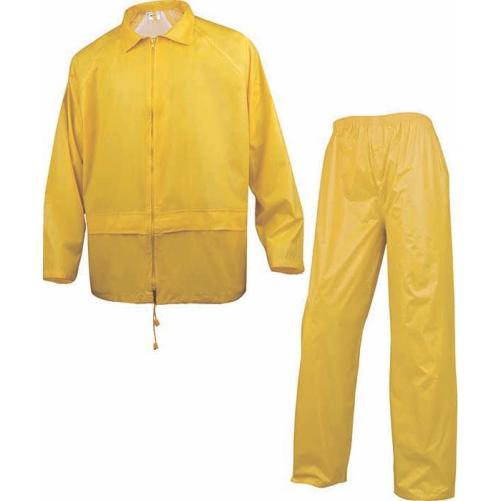 Ensemble de pluie jaune polyeste - Vêtement de travail