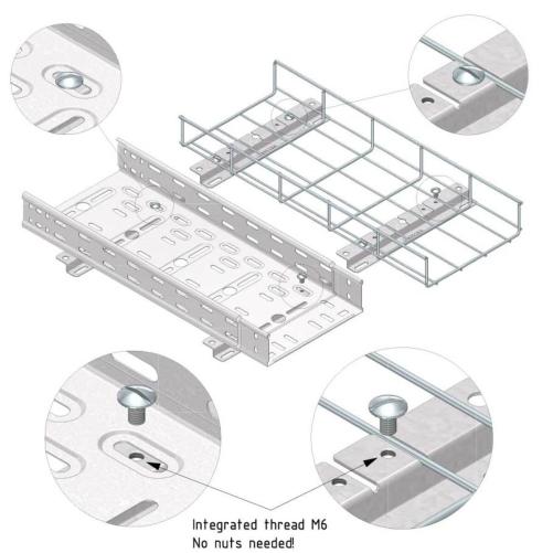 Etrier type fer Z pour fixation  - Accessoires Chemin de câble