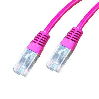 Cordon CAT6 UTP Rose - 15m - Cordon RJ45 CAT6