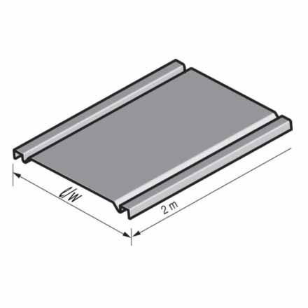 Couvercle pour CDC 50mm GC Lg 2m - Chemin de câble fil