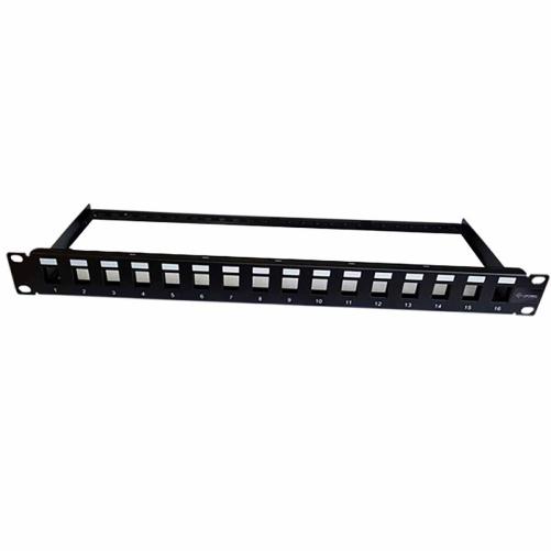 Panneau de brassage RJ45 16 port - Panneau de brassage nu