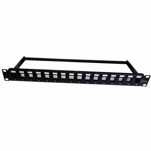 Panneau de brassage RJ45 16 port - Panneau de brassage nu