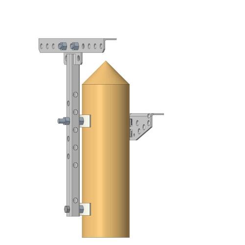 Rehausse tube carré pour poteaux - Traverse et rehausse