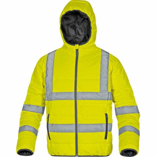 Doudoune à capuche haute visibil - Vêtement haute visibilité