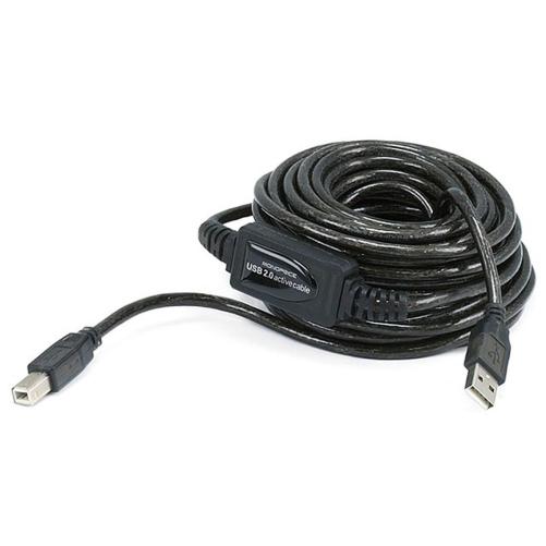 Cordon USB 2.0A-B M/M amplifié - - Cordon USB