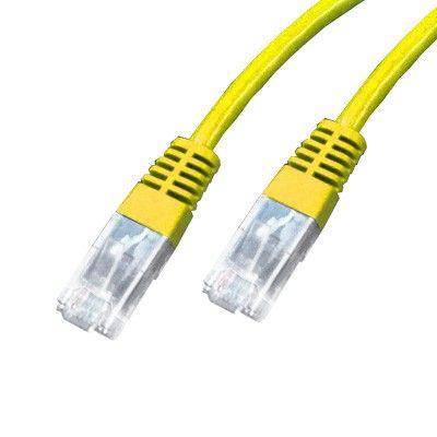 Cordon CAT5e UTP jaune - 5m - Cordon RJ45 CAT5e