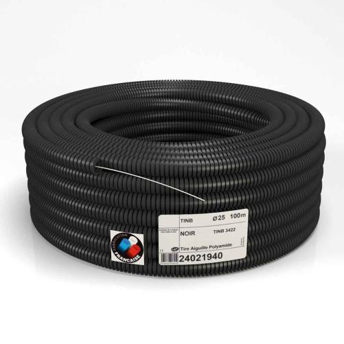 Gaine TINB noire anti-UV + fil t - Gaine ICTA, Tubes IRO