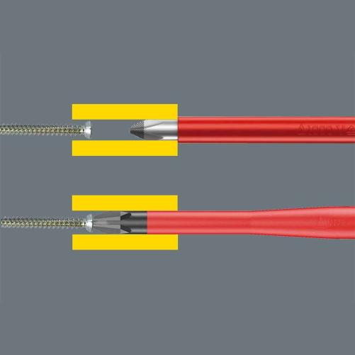 Tournevis Phillips WERA PH1x80 l - Outil isolé