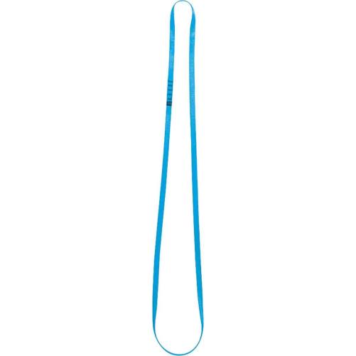 Anneau sangle polyester bleu Lg  - Mousqueton et connecteur