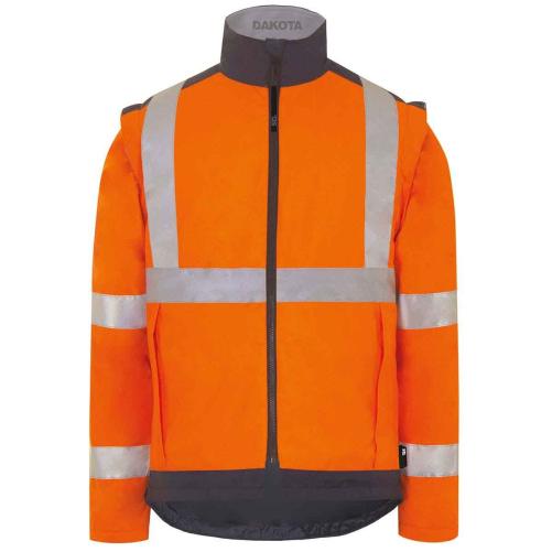 Parka 4 en 1 haute visibilité re - Vêtement haute visibilité
