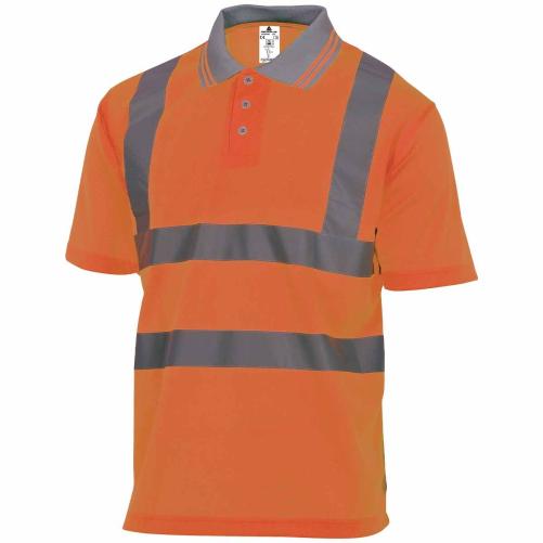 Polo haute visibilité MC orange  - Vêtement haute visibilité