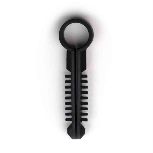 Pontet cheville rond noir TED -  - Collier, pontet et embase