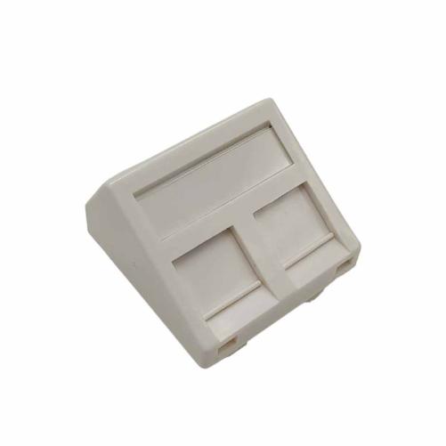 Plastron RJ45 incliné 45x45 2 po - Prise RJ45