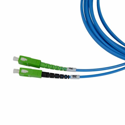 Cordon optique LC/APC–SC/APC ble - Cordon optique