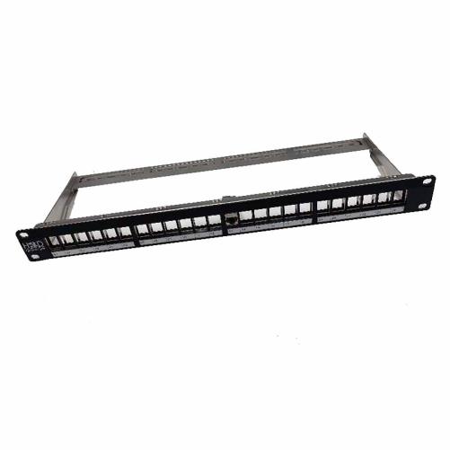 Panneau de brassage RJ45 24 port - Panneau de brassage nu