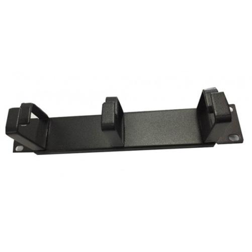 UPTEC Passe câbles noir 10" en m - Panneau passe-câble