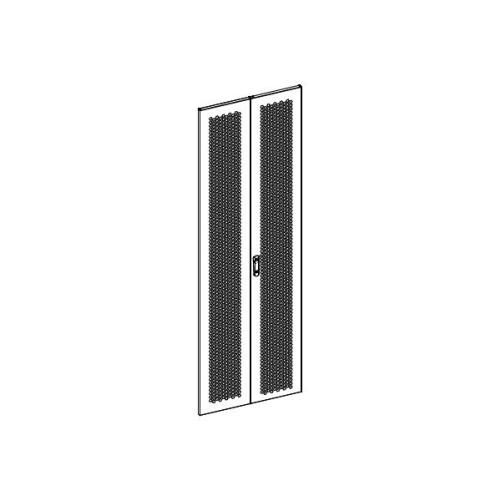 UPTEC - Porte double perforée +  - Baie IT
