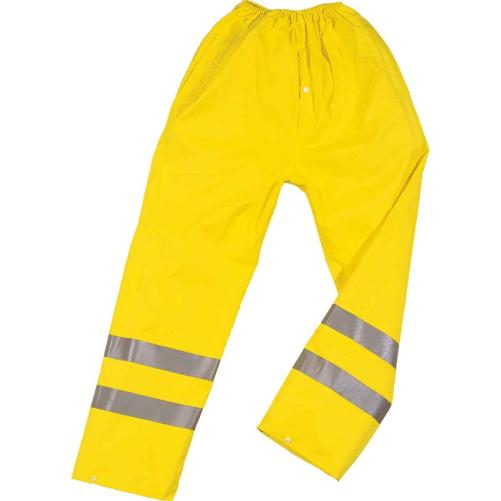 Ensemble de pluie jaune haute vi - Vêtement haute visibilité