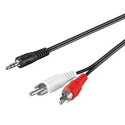 Cordon audio stéréo Jack 3.5 M/2 - Jack et accessoires