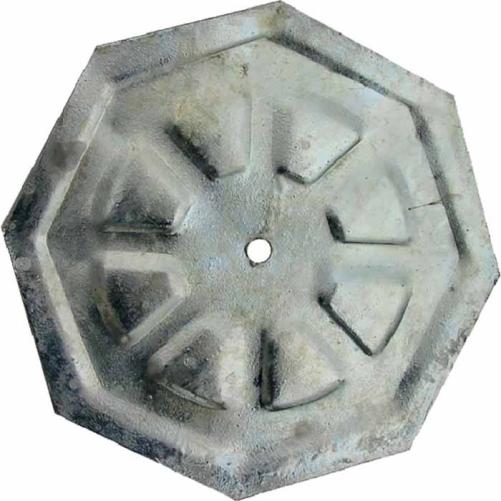 Plaque d'ancrage octogonale - Renforcement et protection des appuis