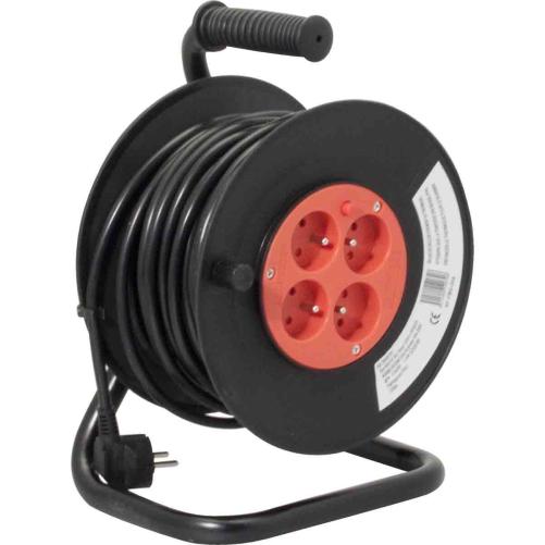 Enrouleur 25m 4 prises - Electricité et fourniture électrique