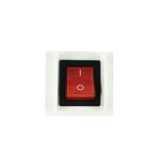 Plastron 45x45 interrupteur lumi - Prise RJ45