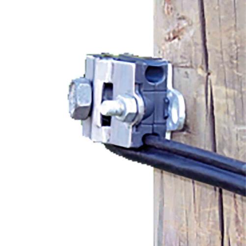 Suspension câble FO figure-8 Ø 4 - Pince d'ancrage et suspension cuivre