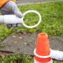 Barre de signalisation pour cône - Sécurité sur chantier - Balisage