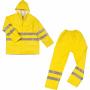 Ensemble de pluie jaune haute vi - Vêtement haute visibilité