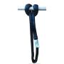 Sangle compact noire cousue 0,5m - Mousqueton et connecteur