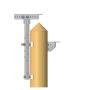 Rehausse tube carré pour poteaux - Traverse et rehausse
