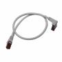 Cordon RJ45 CAT6A S/FTP coudé AW - Cordon RJ45 CAT6A
