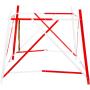 Garde-fou chantier 1x1m repliabl - Balisage de chantier