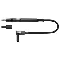 Cordon banane coudé 4mm / pointe touche noir Lg 1.5m