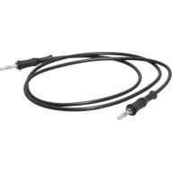 Cordon banane droit 4 mm noir Lg 1m